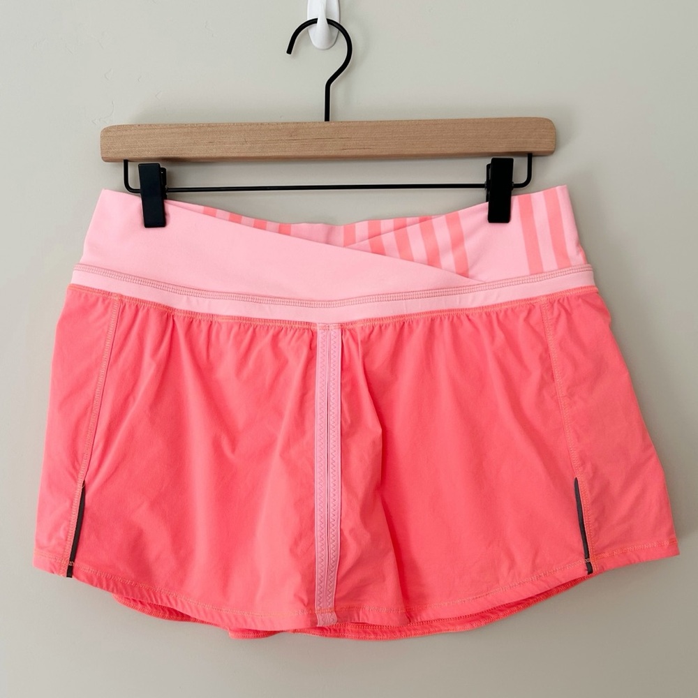 Lululemon Run Pace Skirt in Pop Orange Size 8